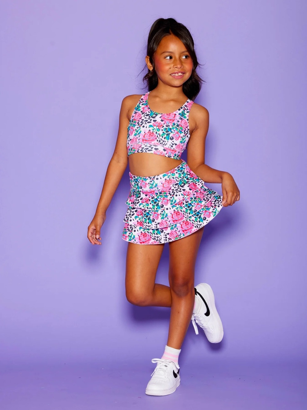 NWT Sparkle Plum sweetie pie bra top & ruffle skort girls size 7/8 - Picture 5 of 8